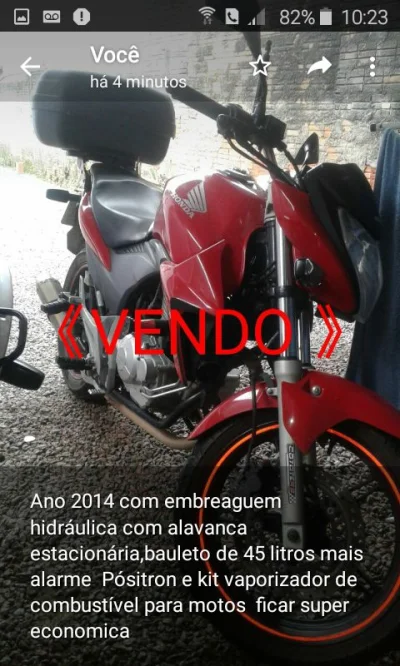 Vendo CB 300r Vermelha com 70000