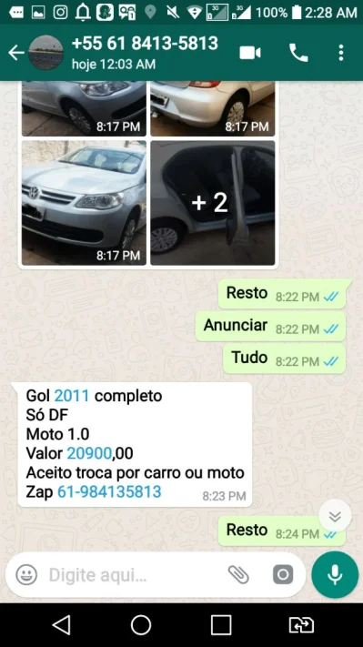 Vendo Gol 2010 10 4 Portas Prata