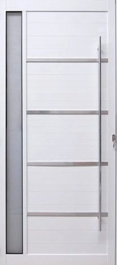 Porta Pivotante de Alumínio Branco