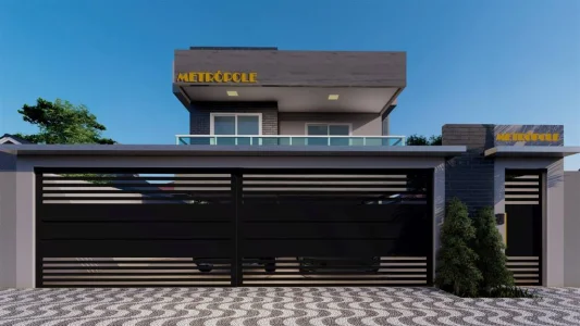 Linda Casa Térrea em Condomínio Fechado no Bairro Maracanã, Praia Grande/sp