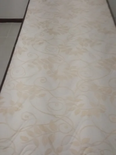 Cama de Solteiro de Madeira Maciça em Mogno com Colchão Ortobom Semi-n