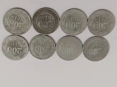 Moeda 200 Réis Império