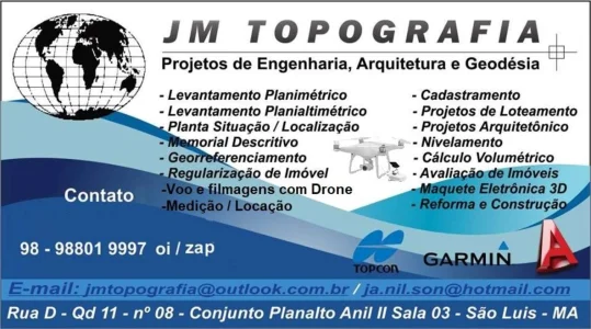Jm Topografia - Projetos e Regularização de Imóveis