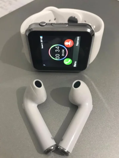 Kit Relogio A1 + Fone Bluetooth I7s