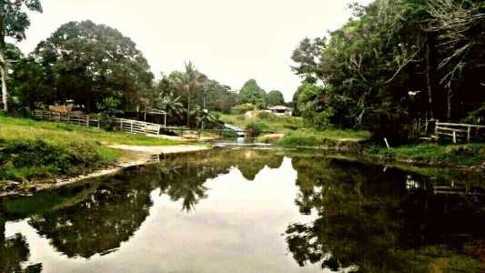 Balneário no Rio Preto da Eva