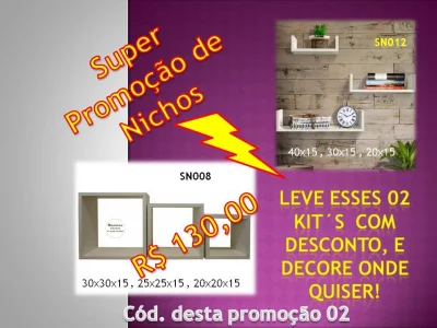 Nichos em 100% Mdf Branco
