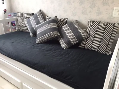 Colcha Preta Cama de Solteiro