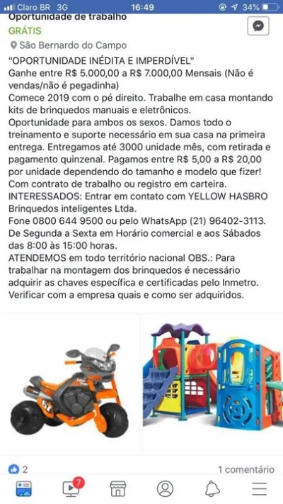 Montagem Brinquedos