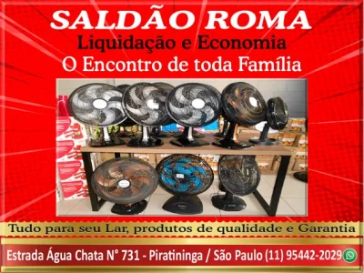 Ventiladores Liquidação Saldão Roma