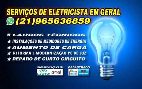 Elétricista no Centro Tijuca Zona Sul