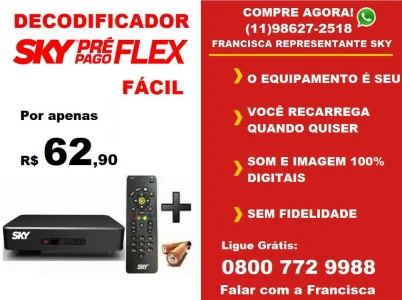 Decodificador Sky Pré Pago