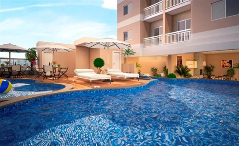 Apartamento com 46.55 m2 - Parque São Vicente - São Vicente SP