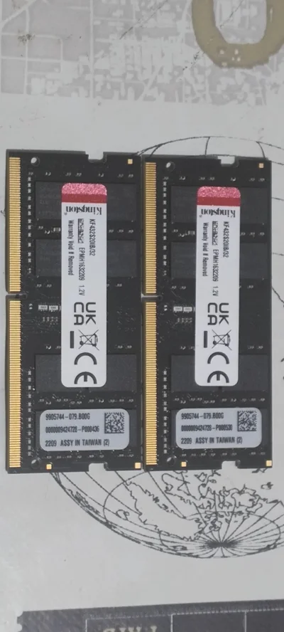 Kit Memórias de 64GB (2 x 32GB) SODIMM DDR4 3200Mhz Kingston FURY Impact(Serve para Mac)