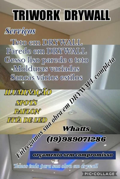 Triwork Instalações Drywall e Iluminação