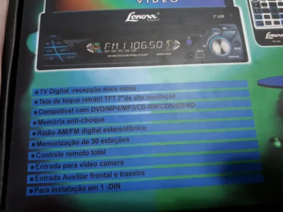 Vendo DVD Automotivo Lenoxx Novo