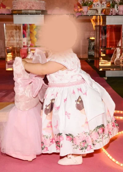Vestido Infantil Festa de 1 Ano