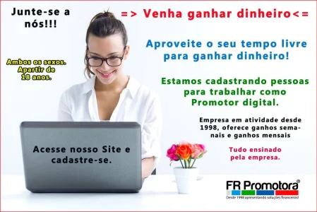 Venha Ganhar Dinheiro em Suas Horas Livres!