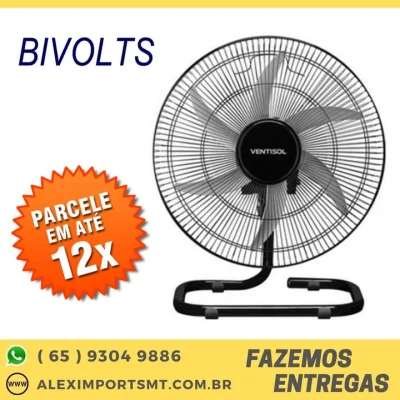 Ventilador de Mesa Ventisol 50cm Bivolt 200 Watts 6 Pás