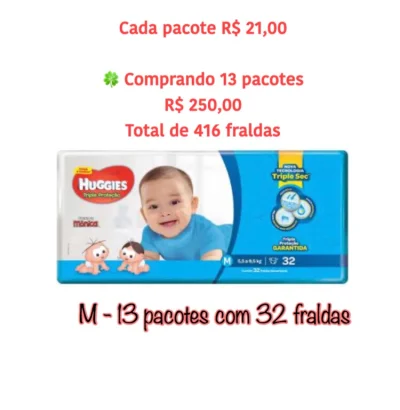 Fraldas Huggies e Pampers