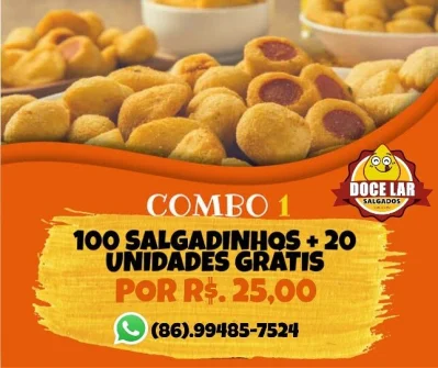Promoção Doce Lar Salgados Peça Já!
