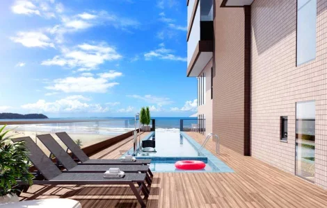 Apartamento com 107.25 m2 - Guilhermina - Praia Grande SP