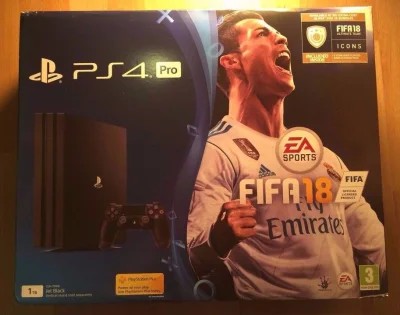 Sony Playstation 4 PS4 Pro 1tb Fifa 18 Consola Preta Novo
