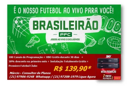TV por Assinatura c/ 2 Pontos + Futebol