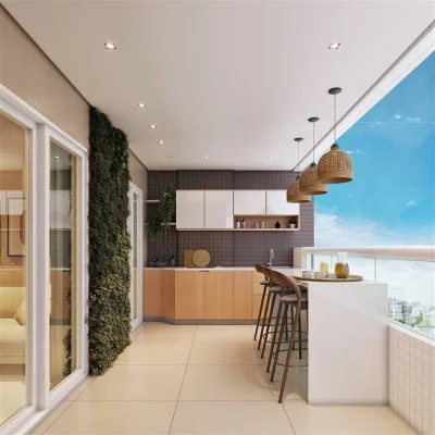 Apartamento com 85.54 m2 - Tupi - Praia Grande SP