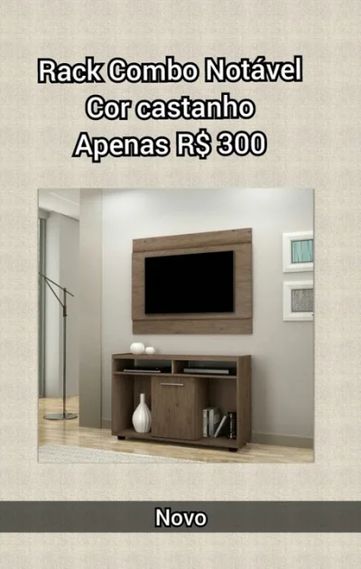 Rack Combo Notavel Novo