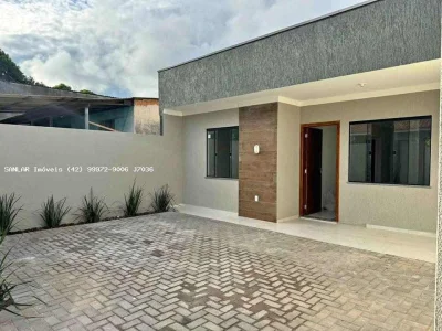 Casa para Venda em Ponta Grossa, Jardim Pontagrossense, 3 Dormitórios, 1 Suíte, 1 Banheiro, 2 Vagas