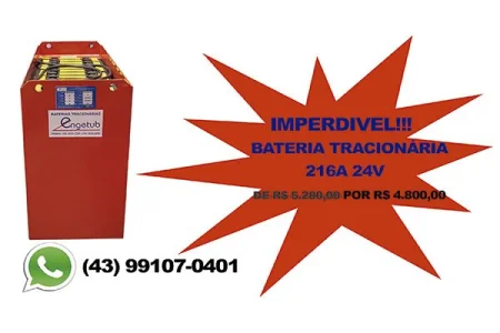 Bateria Tracionária 216a 24v Promoção Imperdível Confira!