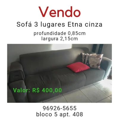 Sofa Tok Stok 3 Lugares
