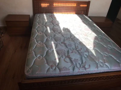 Móveis de Quarto Cama de Casal, Colchão 2 Criado Mudo