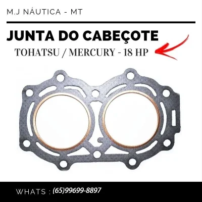 Junta do Cabeçote Tohastsu, Mercury 18hp