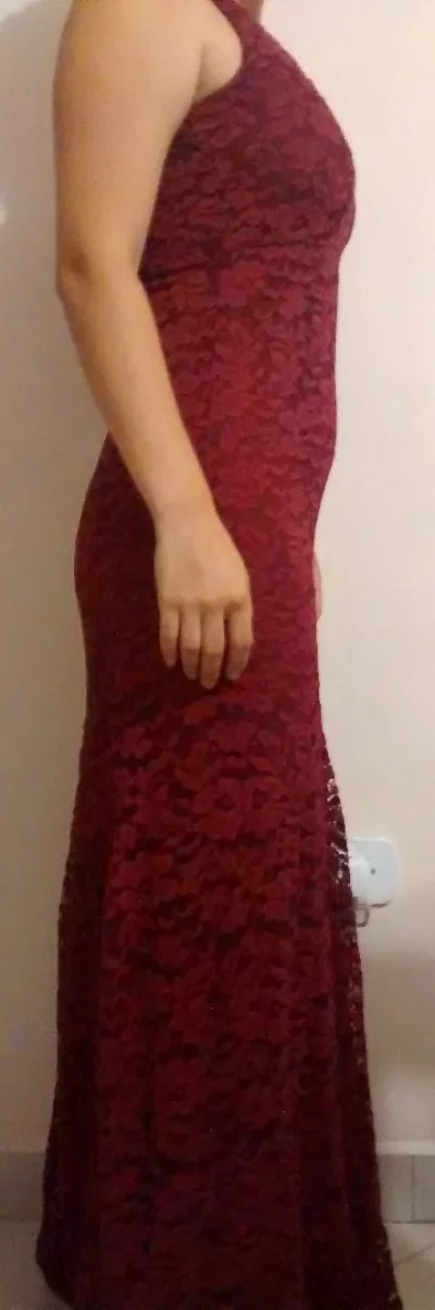 Vestido de Festa Cor Marsala