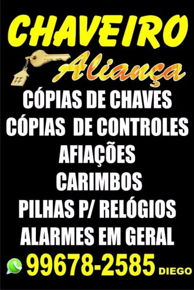 Chaveiro Aliança Agricer Colombo