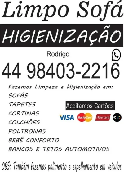 Limpeza de Sofás