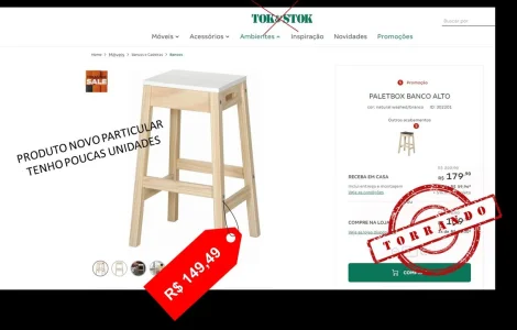 Banqueta Design - Nova sem Uso - Particular