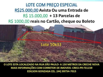 Lote em Promoção em São Carlos do Ivaí