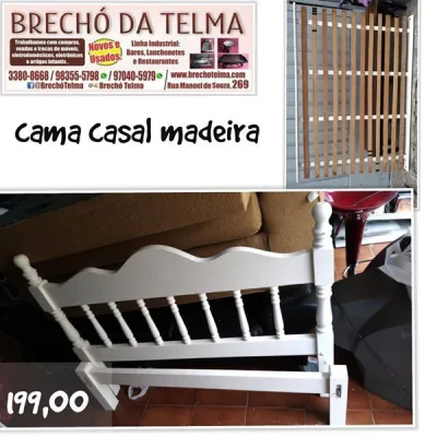 Cama Casal Madeira