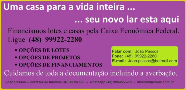 Compre Seu Terreno com Construção de Casa em Alvenaria em Criciuma SC