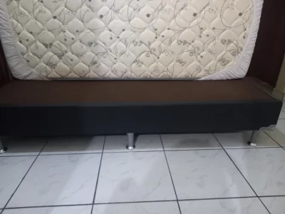 Cama Box Solteiro com Colchão