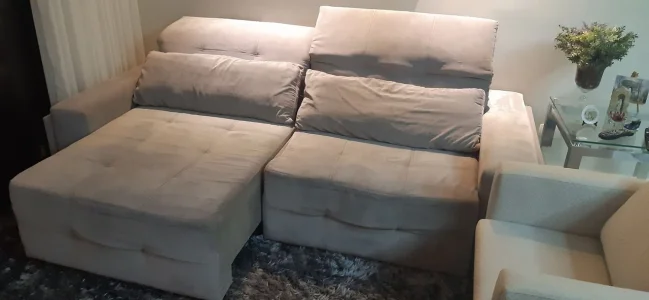 Sofá 2500mm, 3 Lugares, Retrátil, Bom Estado
