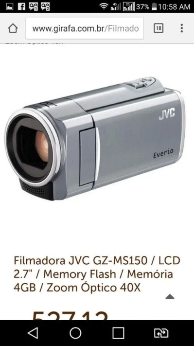 Filmadora Jvc Usada 2x