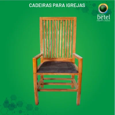 Cadeira de Madeira para Igrejas