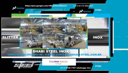 Dhabi Steel Aço Inox Slitter, Tiras, Fitas e Rolinhos