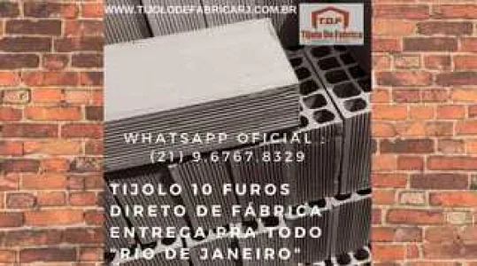 Tijolo Direto de Fábrica Whatsapp: (21) 9.6767.8329 Saquarema- RJ