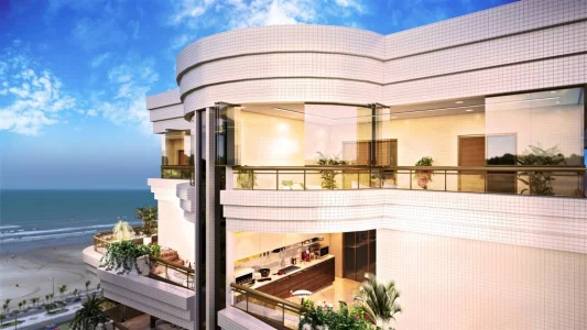 Apartamento com 93.66 m2 - Guilhermina - Praia Grande SP