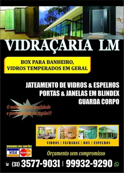 Lm Vidraçaria Distribuidora de Vidros Têmperados