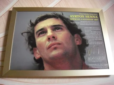 Senna F1 Ayrton Senna Limited Edition Quadro com Assinatura em Ouro